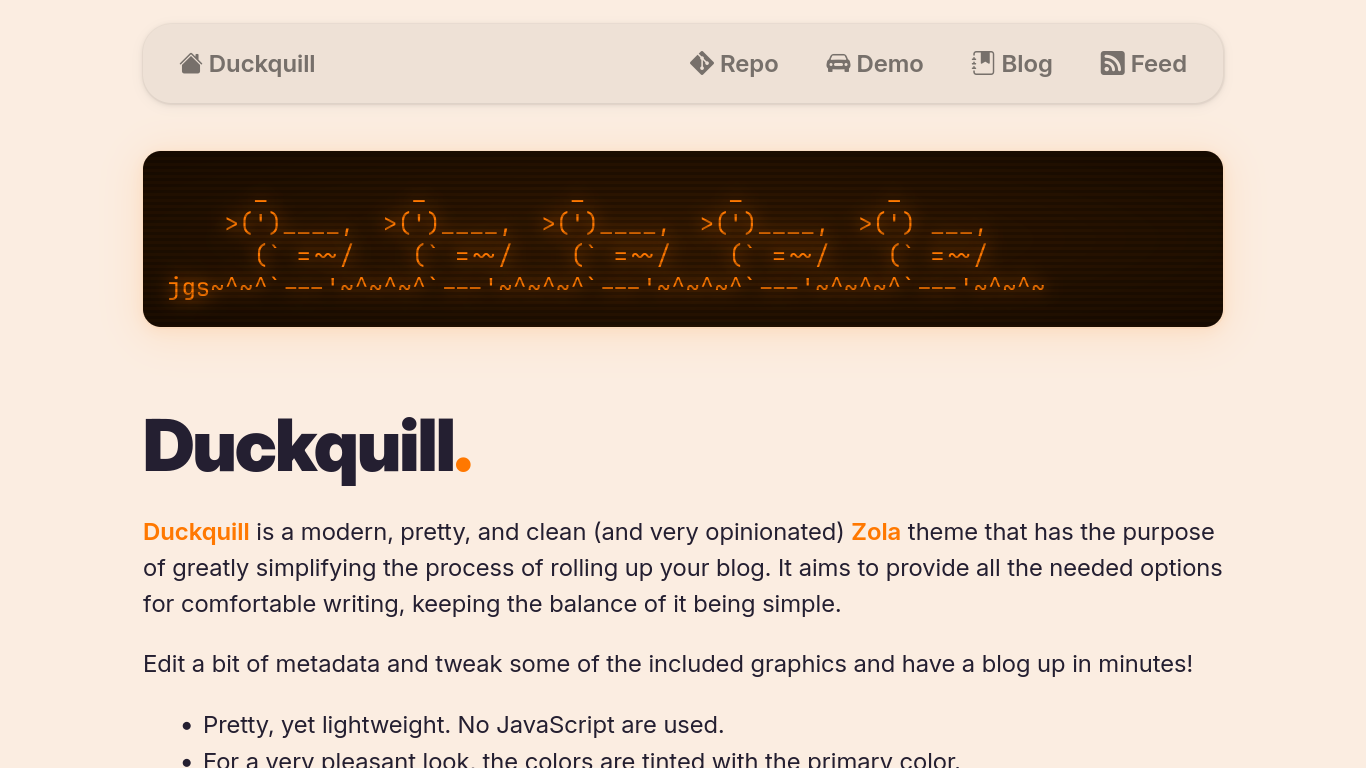 Duckquill screenshot